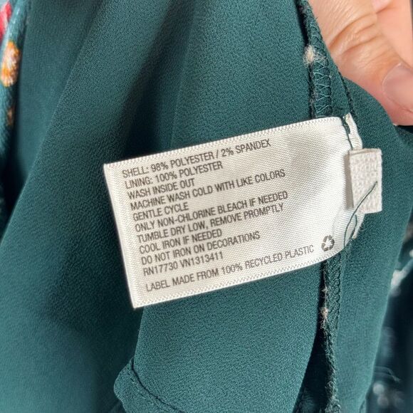 Xhilaration Womens Floral Dress Size M Tunic Long Sleeve Lined Casual Summer‎ - Picture 3 of 5